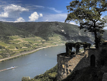 Panoramic view of castle against sky