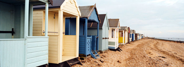 View of buildings on beach