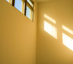 Illuminated corridor of home