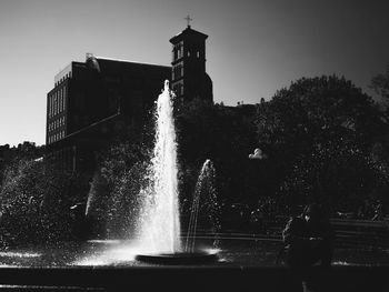 Fountain in city