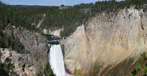 Panoramic view of waterfall