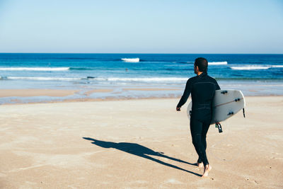 Full length of man on beach