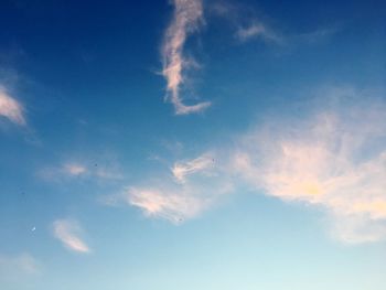 Low angle view of clouds in sky