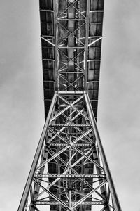 Low angle view of bridge against sky