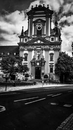 View of cathedral against cloudy sky