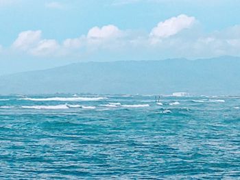 Scenic view of sea against sky