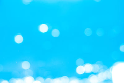 Defocused image of illuminated lights