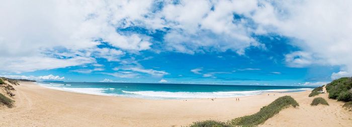 Panoramic view of beach