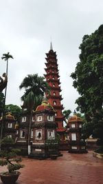 View of temple against sky