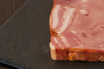 High angle view of bread on table