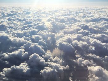 Aerial view of clouds in sky