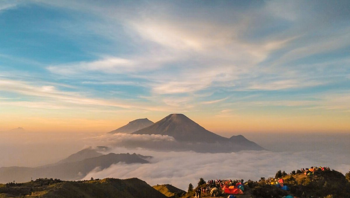 mountain, sky, scenics - nature, beauty in nature, cloud - sky, tranquil scene, tranquility, sunset, nature, idyllic, mountain range, non-urban scene, environment, landscape, mountain peak, no people, travel, volcano, outdoors, volcanic crater