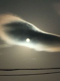 Scenic view of moon against sky