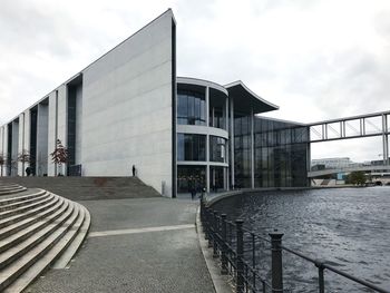 Modern office building against sky