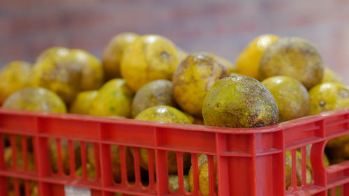 Close-up of fruits in market