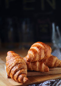 Close-up of bread on table