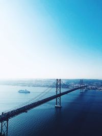 View of bridge over sea