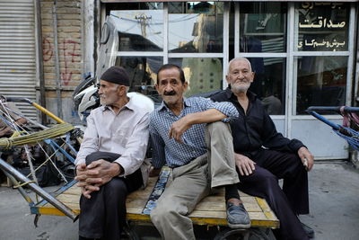 Friends standing outdoors