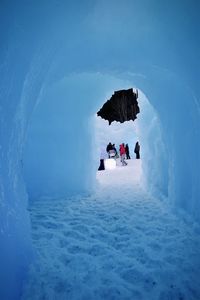 Tunnel at ice castles in new hampshire