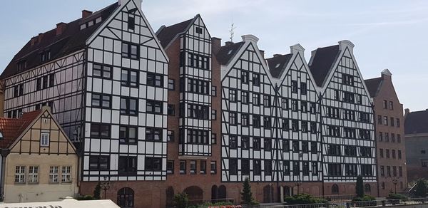 Low angle view of apartment building