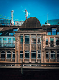 Exterior of building against blue sky