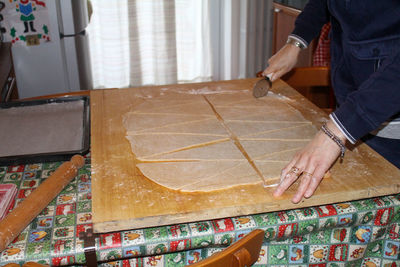 Man preparing food in kitchen