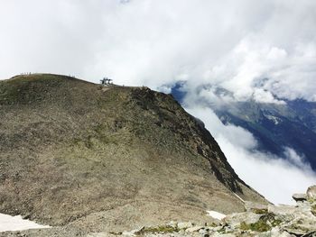 Scenic view of mountain against sky