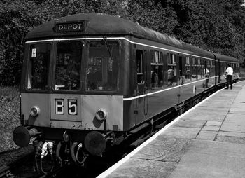 Train on railroad track