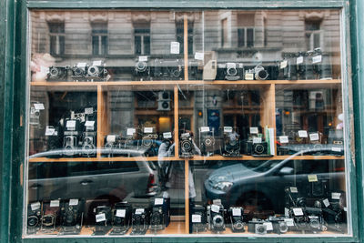 Retro styled cameras for retail display at store