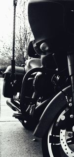 Close-up of motorcycle