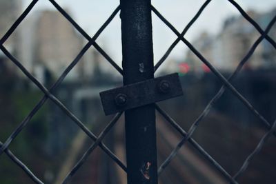 Close-up of chainlink fence