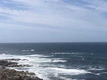 Scenic view of sea against sky