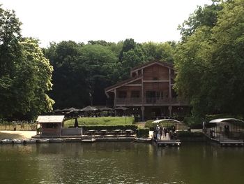 View of river with buildings in background