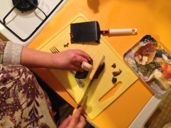 Cropped image of woman holding hands