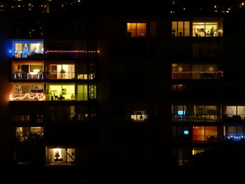 VIEW OF ILLUMINATED BUILDINGS