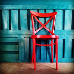 Close-up of wooden bench