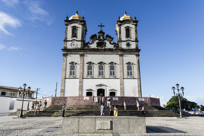 Low angle view of historic building against sky