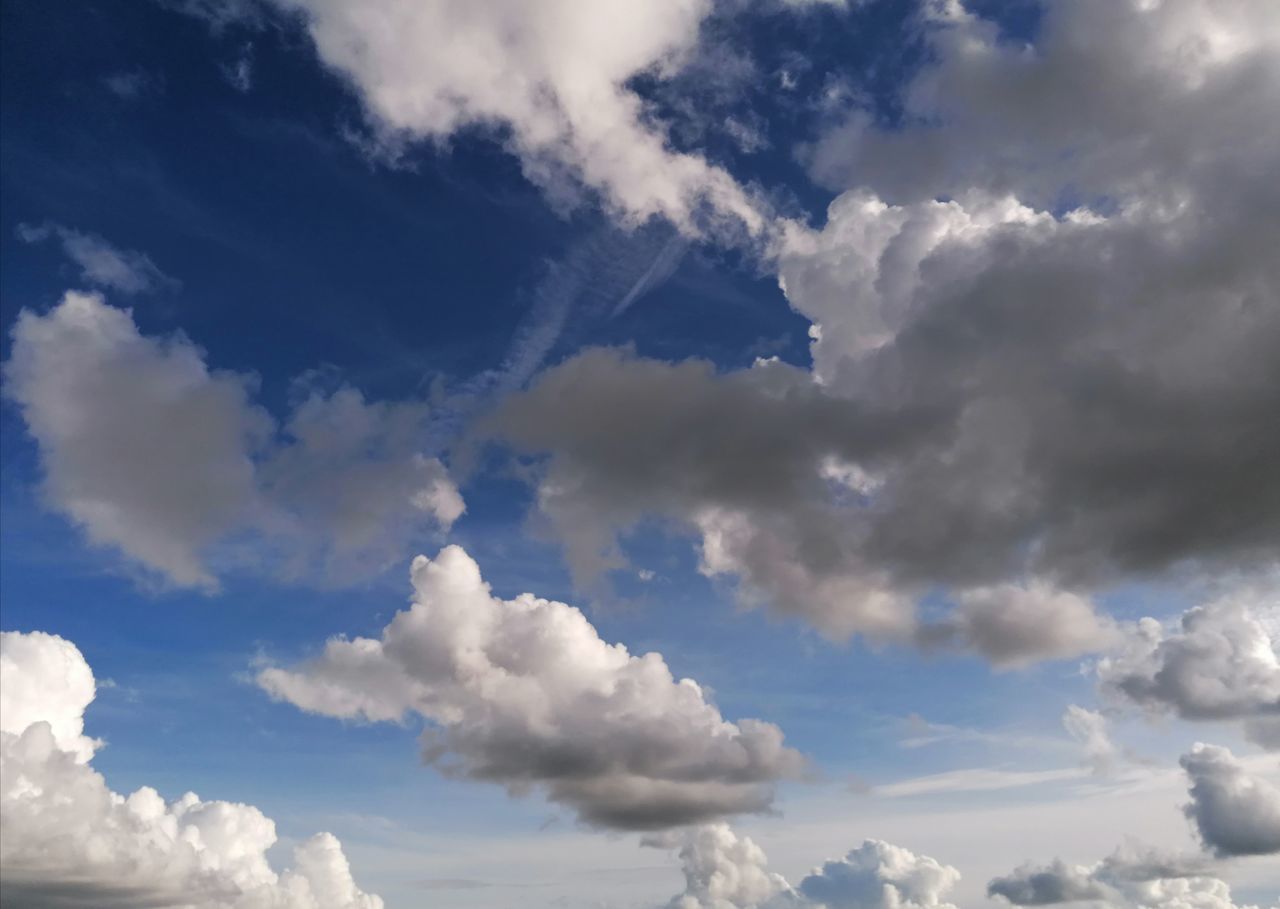 cloud - sky, sky, beauty in nature, low angle view, tranquility, scenics - nature, no people, white color, blue, nature, day, tranquil scene, outdoors, idyllic, backgrounds, cloudscape, full frame, softness, non-urban scene, meteorology