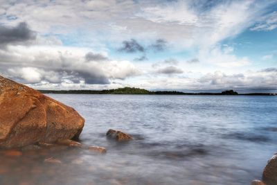 Scenic view of sea against sky