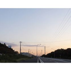 Electricity pylon against sky