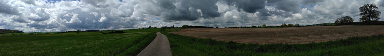 Panoramic view of landscape against sky