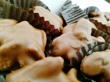 Close-up of hand holding ice cream