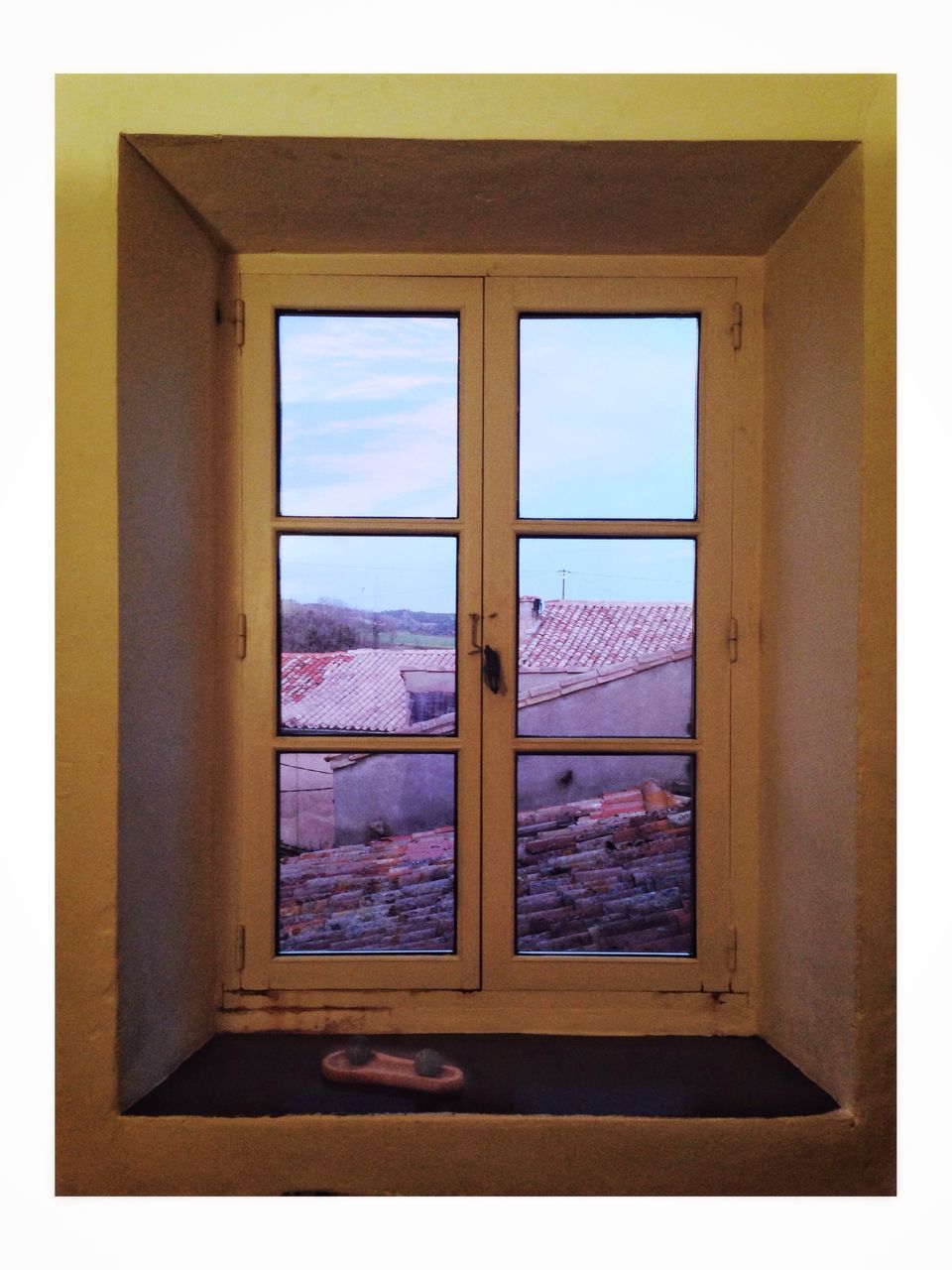 window, architecture, indoors, sky, no people, glass - material, nature, water, transparent, day, built structure, sea, building, open, geometric shape, beauty in nature, rectangle, glass