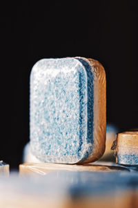 Close-up of coffee cup on table