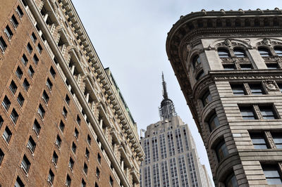 Low angle view of buildings against sky