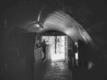 Empty corridor of building