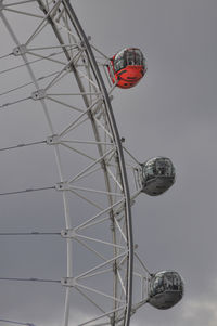 Low angle view of ferris wheel against sky