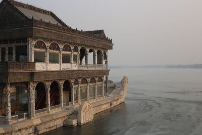 View of historical building against clear sky