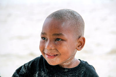 Close-up portrait of a boy