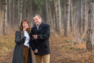 Portrait of a smiling young couple